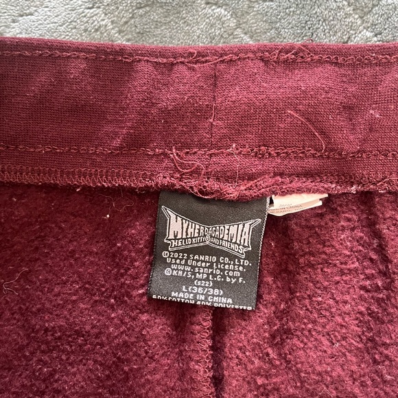 Hello Kitty Maroon Joggers - Picture 4 of 6